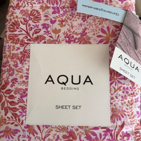 Aqua Egyptian Cotton Sheet Set, King - Exclusive NWT $268 - Picture 2 of 3